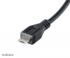 AKASA - USB kabel OTG - mikro USBna USB - 15 cm - AK-CBUB25-15BK | obrzok .3