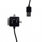 Obrzok produktu WE Datov kabel micro / mini USB / iPhone4 100cm ern