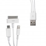 Obrzok produktu WE Datov kabel micro USB / iPhone4 / 5 20cm bl