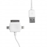 Obrzok produktu WE Datov kabel micro USB / iPhone4 / 5 100cm bl