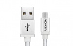 Obrzok produktu ADATA Micro USB kabel pleten 1m stbrn