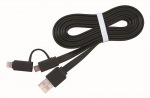 Obrzok produktu Kabel CABLEXPERT USB COMBO,  MicroUSB + Lightning,  1m,  ern