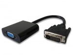 Obrzok produktu PremiumCord pevodnk DVI na VGA s krtkm kabelem - ern