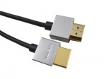 Obrzok produktu PremiumCord Slim HDMI High Speed + Ethernet kabel,  zlacen konektory,  0, 5m