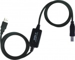 Obrzok produktu PremiumCord USB 2.0 repeater a propojovac kabel A / M-B / M 10m