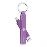 Obrzok produktu BELKIN Keychain USB - Lightning,  fialov