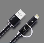 Obrzok produktu Datov kabel AURORA , Micro USB  /  lighting,  ern
