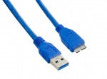 Obrzok produktu 4World Kabel USB 3.0 AM-Micro BM 3.0m Blue