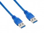 Obrzok produktu 4World Kabel USB 3.0 AM-AM 0.5m Blue