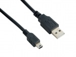 Obrzok produktu 4World Kabel USB 2.0 AM-Mini BM 1.8m Black
