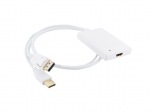 Obrzok produktu 4World Adaptr DisplayPort M-HDMI F 0.5m White