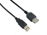 Obrzok produktu 4World Kabel USB 2.0 AM-AF Ferryt 3.0m Black