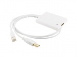 Obrzok produktu 4World Adaptr mini DP M + USB - HDMI F 0.5m White