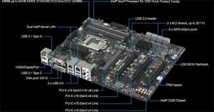Obrzok ASUS Serverboard P10S WS soc.1151 C236  DDR4  ATX  2x GL - 90SB05T0-M0EAY0