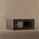 Obrázok produktu Netrack závesný rack 19   4.5U / 400mm,  sklenené dvere,  farba grafit