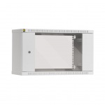 Obrzok produktu Netrack zvesn skrinka 19   6U / 240 mm,  sklenen dvere,  farba siv