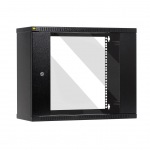 Obrzok produktu Netrack zvesn rack 19   9U / 240mm,  sklenen dvere,  farba grafit