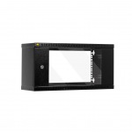 Obrázok produktu Netrack závesný rack 19   4.5U / 240mm,  sklenené dvere,  farba grafit