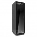 Obrzok produktu Netrack standing server cabinet 42U / 600x800mm (glass door)-black FULLY ASSEMBLED