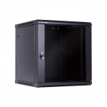 Obrázok produktu Linkbasic rack wall-mounting cabinet 19   15U 600x600mm black (glass front door)