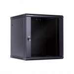 Obrzok produktu Linkbasic rack wall-mounting cabinet 19   15U 600x600mm black (glass front door)