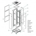 Obrázok produktu Linkbasic rack cabinet 19   27U 600x1000mm black (perforated steel front door)