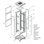 Obrzok produktu Linkbasic rack cabinet 19   27U 600x1000mm black (perforated steel front door)