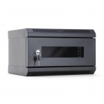 Obrzok produktu START.LAN rack wall-mount cabinet 10   4U 350x200mm black (glass front door)