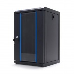 Obrzok produktu START.LAN rack wall-mount cabinet 10   9U 312x300mm black (glass front door)