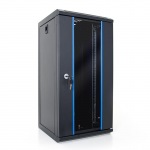 Obrzok produktu START.LAN rack wall-mount cabinet 10   12U 312x300mm black (glass front door)