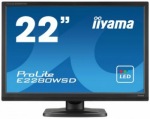 Obrzok produktu Iiyama LCD E2280WSD-B1 22   LED,  5ms,  DC5mil,  VGA / DVI,  repro,  1680x1050,  