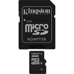 Obrzok produktu Kingston microSDHC 16GB + adaptr,  Class 4