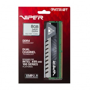 Obrzok Patriot Viper Elite DDR4 8GB KIT (2x4GB) 2133MHz CL14-14-14-32 GRAY - PVE48G213C4KGY