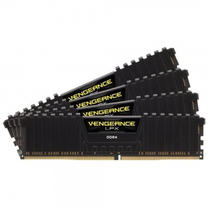 Obrzok Corsair Vengeance LPX 4x8GB 3200MHz DDR4 4x288DIMM Unbuffered 1.35V ierna - CMK32GX4M4B3200C16