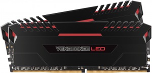 Obrzok Corsair Vengeance LED 2x16GB DDR4 2666MHz C16 - erven LED - CMU32GX4M2A2666C16R