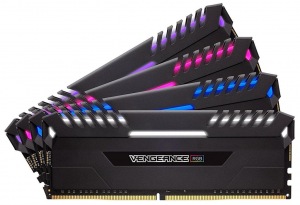 Obrzok Corsair Vengeance RGB 64GB (4 x 16GB) DDR4 DRAM 3333MHz C16 Memory Kit - CMR64GX4M4C3333C16