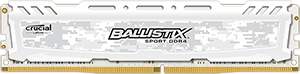 Obrzok 8GB DDR4 - 2400 MHz Crucial Ballistix Sport White LT CL16 DR x8 DIMM - BLS8G4D240FSC