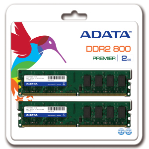 Obrzok ADATA, 800Mhz, 2x1GB, DDR2 ram - AD2U800B1G6-2