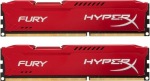 Obrzok produktu HyperX Fury 8GB (Kit 2x4GB) 1866MHz DDR3 CL10 DIMM,  erven chladi