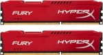 Obrzok produktu HyperX Fury 8GB (Kit 2x4GB) 1866MHz DDR3 CL10 DIMM,  erven chladi