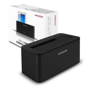 Obrzok AXAGON ADSA-SMB USB3.0 - SATA 6G COMPACT HDD dock BLACK - ADSA-SMB