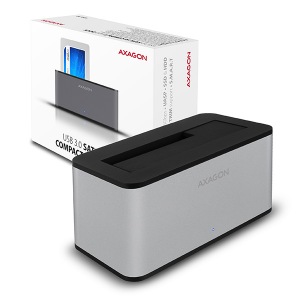 Obrzok AXAGON ADSA-SM USB3.0 - SATA 6G COMPACT HDD dock SILVER - ADSA-SM