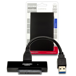 Obrzok AXAGON USB3.0 - SATA 6G UASP HDD adapter - ADSA-1S6