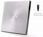 Obrzok produktu ASUS ZenDrive External Slim DVD-RW,  USB-A / C,  Retail,  strieborn