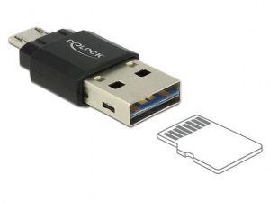 Obrzok Delock Micro USB OTG Card Reader  - 
