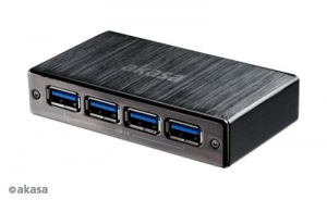 Obrzok AKASA AK-HB-10BK 4-portov extern USB 3.0 HUB - AK-HB-10BK