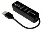 Obrzok produktu Tracer CH4 taka kariet All-In-One + HUB USB 2.0 (3 porty),  ierna