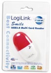 Obrázok produktu Logilink čítačka kariet USB 2.0, červená