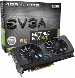 Obrzok EVGA nVidia GeForce GTX 970 Superclocked ACX 2.0 - 04G-P4-2974-KR