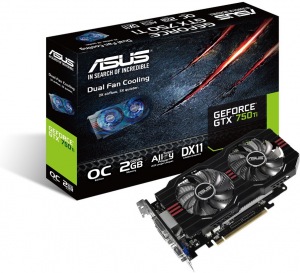 Obrzok ASUS nVidia Geforce GTX750TI-OC-2GD5 - 90YV05J0-M0NA00